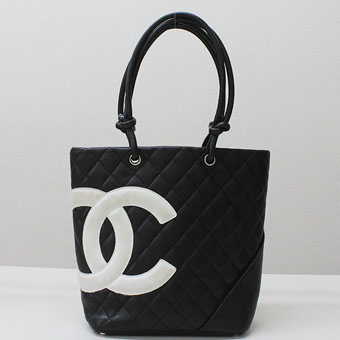 CHANEL シャネル カンボンライン コピー CH-BAG072 ミディアム トートバッグ  ブラック レザー マトラッセ